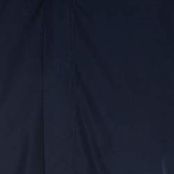 Kenzo Navy Blue Cotton Contrast Collar Slim Plus Fit Button Front Shirt L 