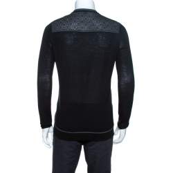 مملوكة مسبقًا سويتر كينزو برقبة مستديرة تريكو ثنائي اللون وسط (ميدوم)