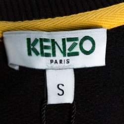 مملوكة مسبقًا جاكيت كينزو "بزمبير" مزبن حلية نمر تريكو أسود صغير (سمول)