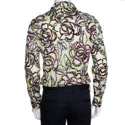 Pre Owned Kenzo Multicolor Printed Cotton Long Sleeve Shirt M