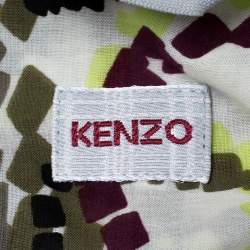 Pre Owned Kenzo Multicolor Printed Cotton Long Sleeve Shirt M