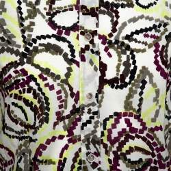 Pre Owned Kenzo Multicolor Printed Cotton Long Sleeve Shirt M