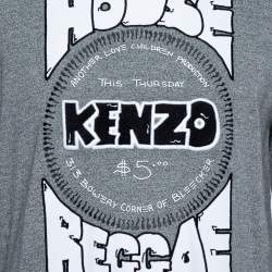 Pre Owned سويت شيرت كينزو تريكو رصاصي ميلانج مقاس متوسط - ميديوم