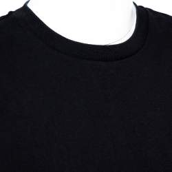 Pre Owned تي شيرت كينزو جيرسيه قطن أسود مقاس كبير جدًا - إكس لارج