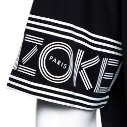 Pre Owned تي شيرت كينزو جيرسيه قطن أسود مقاس كبير جدًا - إكس لارج