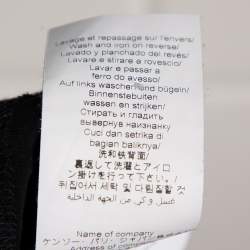 Pre Owned تي شيرت كينزو جيرسيه قطن أسود مقاس كبير جدًا - إكس لارج