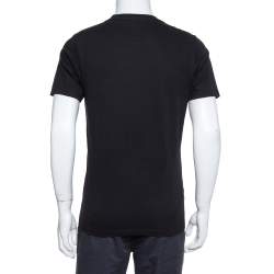 Pre Owned تي شيرت كينزو قطن مط بوع عين سوداء برقبة مستديرة مقاس متوسط - ميديوم