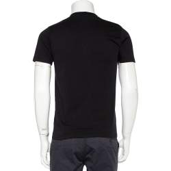 Pre Owned Kenzo Black Tiger Printed Cotton Holiday Capsule T-Shirt S