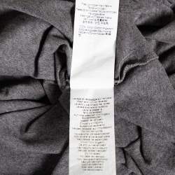 Kenzo Grey Mélange Printed Cotton Jersey T-Shirt S
