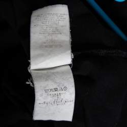 Pre Owned Kenzo Black Tiger Printed Cotton Jersey T-Shirt S