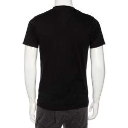 Pre Owned Kenzo Black Landscape Printed Cotton Jersey T-Shirt S