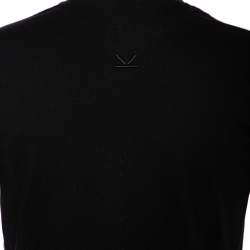 Pre Owned Kenzo Black Landscape Printed Cotton Jersey T-Shirt S