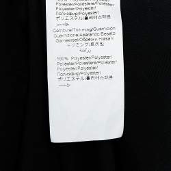 Pre Owned Kenzo Black Cotton Tiger Embroidered Casual Fit Shirt S