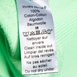 مملوكة مسبقًا سويت شيرت كينزو تريكو قطن بنقشة نمر أخضر نيون مقاس متوسط - ميديوم