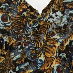 مملوكة مسبقًا جامبر كينزو فلاينغ تايغر فلوكيد رقبة حرف في تريكو مثقب متعدد الألوان مقاس صغير - سمول 