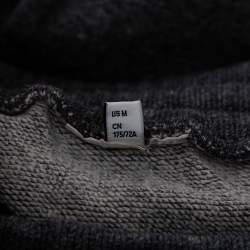 Kenzo Grey Logo Printed Knit Elasticized Waist Joggers M
