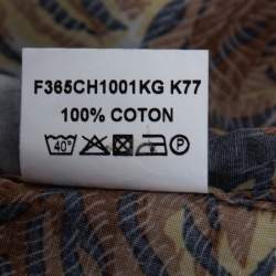 Kenzo Multicolored Flying Tiger Printed Cotton Button Front Shirt S