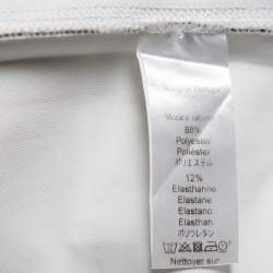 Pre Owned Kenzo Black & Blue Wave Printed Neoprene Long Sleeve Sweatshirt M