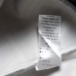 Pre Owned Kenzo Black & Blue Wave Printed Neoprene Long Sleeve Sweatshirt M