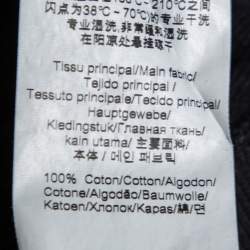 Pre Owned سويت شيرت كينزو قطن مزخرف شعار الماركة أسود أكمام طويلة رقبة مستديرة مقاس كبير جداً (اكس لارج)