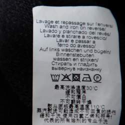 Pre Owned Kenzo Black Logo Embroidered Cotton Crewneck Sweatshirt M