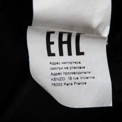 مملوكة مسبقًا Kenzo Black Cotton Tiger Embroidered Long Sleeve Crewneck Sweatshirt L