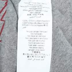 Kenzo Grey Tiger Printed Cotton Crewneck T-Shirt 3XL