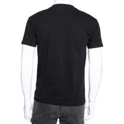 Pre Owned Kenzo Black Cotton Tiger Printed Crew Neck Short Sleeve T-Shirt XS