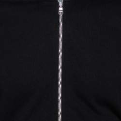 Pre Owned Kenzo Black Cotton Tiger Embroidered Zip Front Jacket S