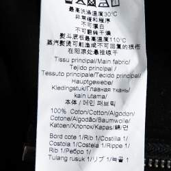 Pre Owned Kenzo Black Cotton Tiger Embroidered Zip Front Jacket S