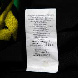 Pre Owned Kenzo Black Logo Knit Crew Neck Long Sleeve Sweater S