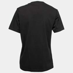 مملوكة مسبقًا Kenzo Black Cotton Tiger Printed Short Sleeve T-Shirt S