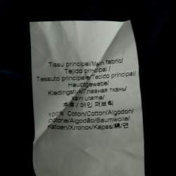 Pre Owned Kenzo Blue Tiger Printed Cotton Round Neck Short Sleeve T-Shirt S