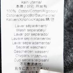 Pre Owned تي شيرت كينزو قطن رصاصي مطبوع عين أكمام قصيرة رقبة مستديرة مقاس متوسط (ميديوم)