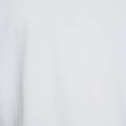 مملوكة مسبقًا تي شيرت كينزو جيرسيه مطبوع أبيض بأكمام قصيرة مقاس صغير - سمول