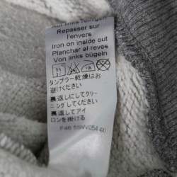 Kenzo Grey Logo Printed & Embroidered Crewneck Sweatshirt S