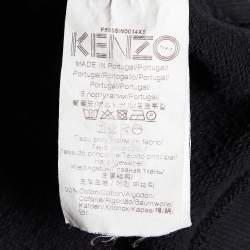 Pre Owned Kenzo Black Tiger Embroidered Sweatshirt L