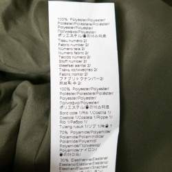 Kenzo Green Synthetic Multi-Pocket Bomber Jacket M