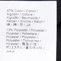 مملوكة مسبقًا Kenzo Black Logo Printed Cotton Knit Joggers S