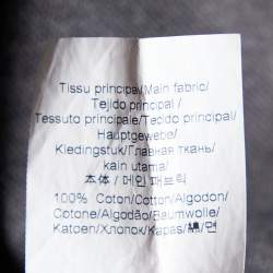 Pre Owned Kenzo Grey Cotton Knit Tiger Applique K Fit Polo T-Shirt M