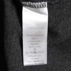 مملوكة مسبقًا Kenzo Grey Logo Printed Cotton Short Sleeve T-Shirt M