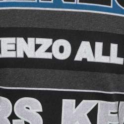 مملوكة مسبقًا Kenzo Grey Logo Printed Cotton Short Sleeve T-Shirt M