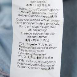 Pre Owned Kenzo Blue Denim Round Neck Short Sleeve Shirt M