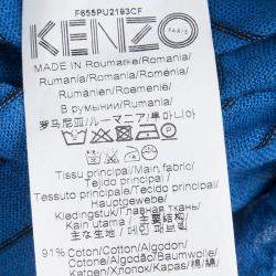 Pre Owned Kenzo Multicolor Striped Crew Neck Sweater L