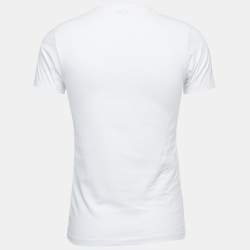 Kenzo White Logo Print Cotton Crew Neck Half Sleeve T-Shirt XS  