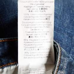 مملوكة مسبقًا Kenzo Navy Blue Denim Cropped Slim Fit Jeans L Waist 35"