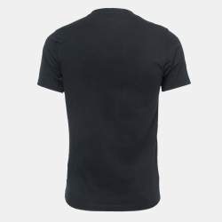 Pre Owned Kenzo Black Dragon Print Cotton Crew Neck Half Sleeve T Shirt M