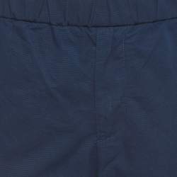 Pre Owned Kenzo Navy Blue Cotton Elasticated Waist Trousers XL