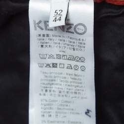Pre Owned Kenzo Navy Blue Cotton Elasticated Waist Trousers XL