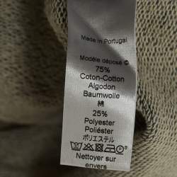 Pre Owned Kenzo Navy Blue Logo Embroidered Cotton Crewneck Sweatshirt M